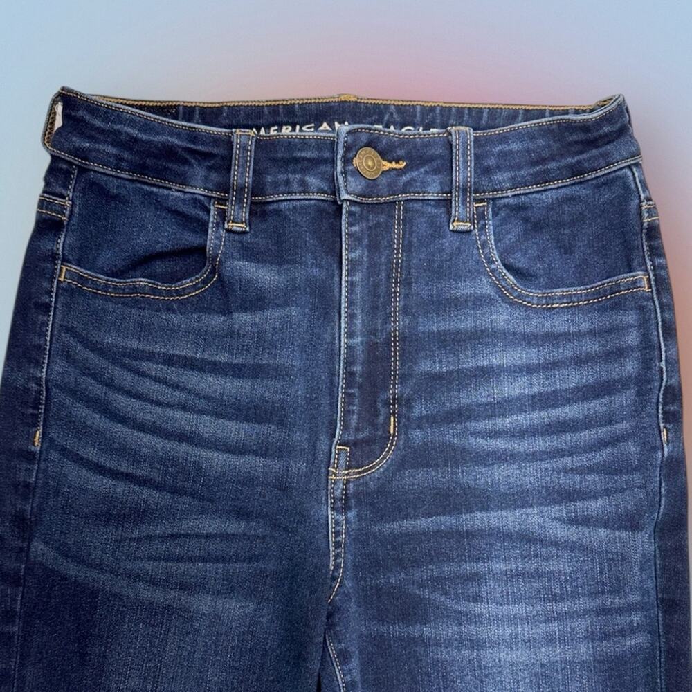AMERICAN EAGLE Women’s 4 HIGHEST RISE JEGGING Blue Jeans